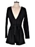 Fashion Nova Solid Black Romper Size M - photo 1