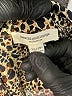 BeachLunchLounge 100% Viscose Animal Print Brown Long Sleeve Blouse Size XS - photo 7