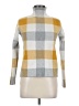 Tahari Checkered-gingham Yellow Turtleneck Sweater Size M - photo 1