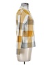 Tahari Checkered-gingham Yellow Turtleneck Sweater Size M - photo 4