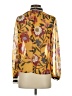 French Connection 100% Polyester Gold 3/4 Sleeve Blouse Size 0 - photo 2