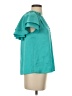 Trina Turk Teal Short Sleeve Blouse Size XS - photo 4