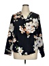 Shein Floral Black 3/4 Sleeve Blouse Size 0X - photo 1