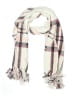 Style&Co 100% Polyester Plaid Ivory White Scarf One size - photo 1
