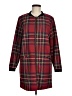 Sanctuary Plaid Red Coat Size M - photo 1