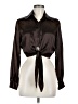 Rampage Brown Long Sleeve Blouse Size M - photo 1