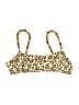 It's Now Cool Animal Print Yellow Swimsuit Top Size M - photo 1