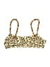 It's Now Cool Animal Print Yellow Swimsuit Top Size M - photo 2