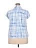 Unbranded 100% Rayon Blue Short Sleeve Blouse Size 5X - photo 2