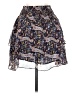 Aqua 100% Polyester Paisley Blue Casual Skirt Size XS - photo 1