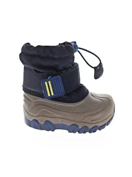 Bottes Hautes Pour Garçon Cat & Jack - Taille 5 - Motif Dinosaure - Toile Bleu Marine Et Marron - Occasion Très Bon état