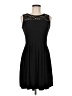 En Focus Studio Solid Black Cocktail Dress Size 6 - photo 1