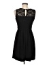 En Focus Studio Solid Black Cocktail Dress Size 6 - photo 2