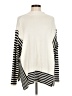 Unbranded 100% Acrylic Stripes White Turtleneck Sweater Size M - photo 1