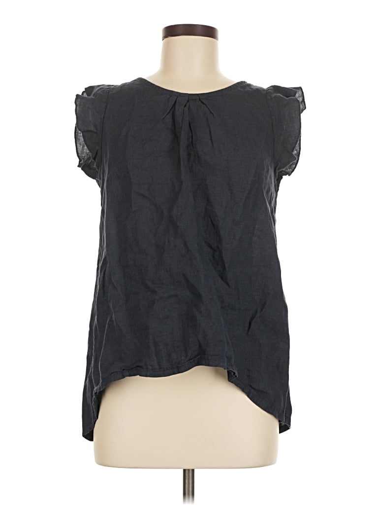 Pre-owned Terzo Millenio Sleeveless Blouse In Black