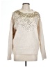 Yumi Metallic Tan Pullover Sweater Size L - photo 1