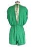 Unbranded 100% Polyester Solid Green Romper Size S (estimated) - photo 2