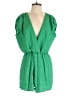 Unbranded 100% Polyester Solid Green Romper Size S (estimated) - photo 1
