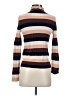 Madewell Stripes Brown Turtleneck Sweater Size XXS - photo 2