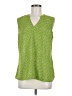 CAbi 100% Polyester Green Sleeveless Blouse Size M - photo 1