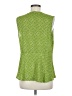 CAbi 100% Polyester Green Sleeveless Blouse Size M - photo 2