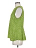 CAbi 100% Polyester Green Sleeveless Blouse Size M - photo 5