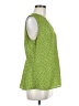 CAbi 100% Polyester Green Sleeveless Blouse Size M - photo 4