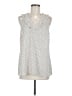 CAbi 100% Polyester Silver Sleeveless Blouse Size M - photo 1