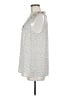 CAbi 100% Polyester Silver Sleeveless Blouse Size M - photo 5