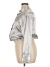 Fashion Nova 100% Polyester Metallic Silver Long Sleeve Blouse Size XL - photo 5