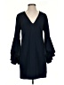 Milly Solid Blue Casual Dress Size 4 - photo 1