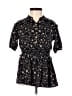 Jessica Simpson 100% Rayon Black Short Sleeve Blouse Size 6 - photo 1