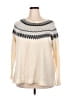 Roaman's Chevron-herringbone Ivory Pullover Sweater Size 18 (L) - photo 1
