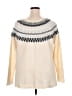 Roaman's Chevron-herringbone Ivory Pullover Sweater Size 18 (L) - photo 2