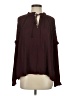 VICI 100% Polyester Burgundy Long Sleeve Blouse Size S - photo 1