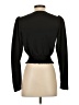 Express 100% Polyester Black Long Sleeve Blouse Size XS - photo 2
