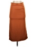 PoshDivah Solid Brown Casual Skirt Size S - photo 1