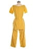 Ann Taylor Solid Yellow Jumpsuit Size 0 - photo 2