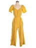 Ann Taylor Solid Yellow Jumpsuit Size 0 - photo 1