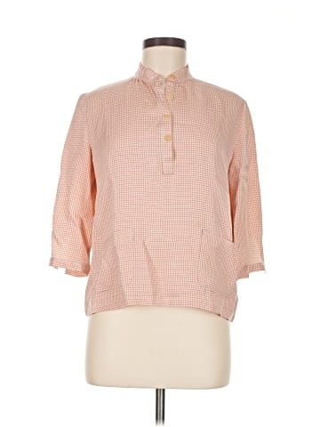 A. Cheng 3/4 Sleeve Button-Down Shirt (view 1)