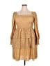 Assorted Brands 100% Polyester Paisley Yellow Orange Casual Dress Size L - photo 1
