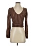 Free People Brown Long Sleeve Top Size XS - photo 1