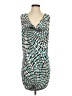 Casting Graphic Teal Cocktail Dress Size Med (2 or M) - photo 1