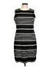Calvin Klein Stripes Gray Black Casual Dress Size M (estimated) - photo 1