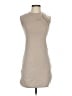 Kyra 100% Polyester Solid Tan Casual Dress Size M - photo 1