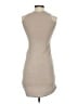 Kyra 100% Polyester Solid Tan Casual Dress Size M - photo 2