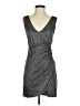 Max + Ash 100% Polyester Metallic Gray Cocktail Dress Size S - photo 1