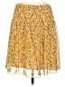 Max Studio 100% Polyester Floral Yellow Casual Skirt Size M - photo 1
