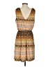Luxology Print Brown Casual Dress Size S - photo 2