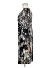En Focus Studio Animal Print Silver Cocktail Dress Size 8 - photo 5
